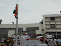 Hon'ble Speaker during Flag Hosting