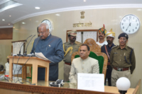 Hon'ble Speaker and Former Governor during session